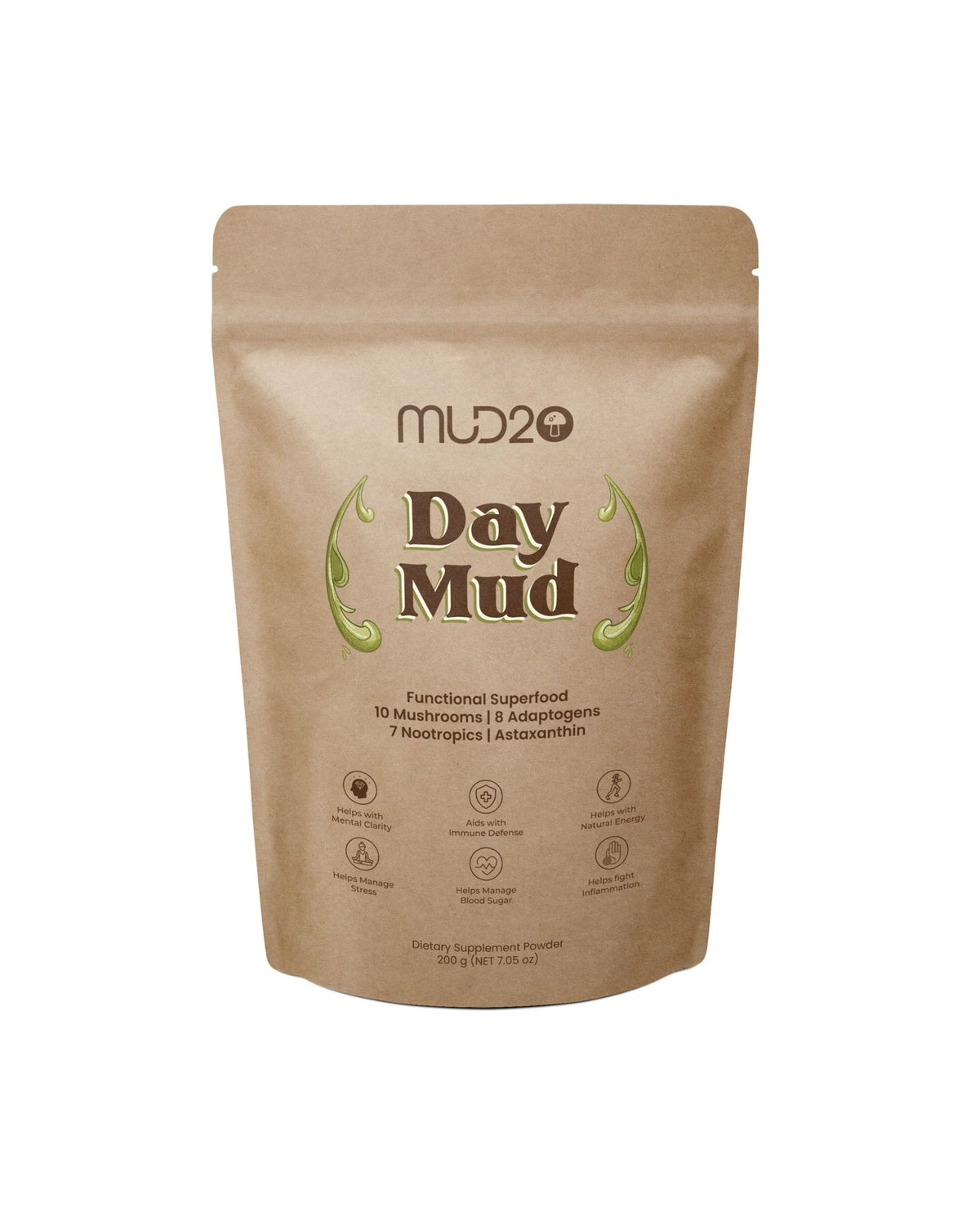 Day Mud Functional Superfood - Eco-Friendly Pouch - 200 grams - Mud2o